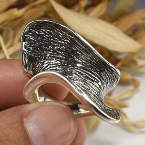 Anillo de Plata de Ley 925 con forma de avión blanco, joyería de plata fina hecha a mano - Product Image 5