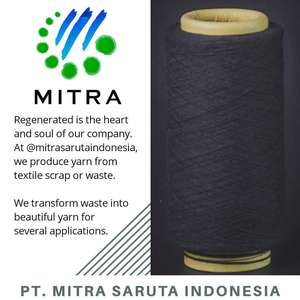 NE 6/1 Fil mélangé écologique Polycoton et coton-polyester noir pour tricoter et tisser des fils colorés - Product Image 5