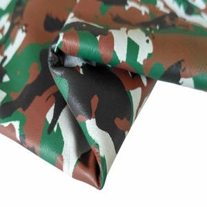 Guantes de cuero Cabretta de oveja genuina Patrón de camuflaje verde Acabado de cuero de grano Premium - Product Image 1