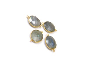 Handmade 18K Gold Plated Sterling Silver Brass Bezel <b>Vintage</b> Wire Wrapped Oval Shape Smokey Quartz Natural Multi Gemstone - Product Image 3