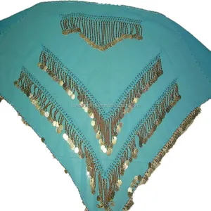 Bellyqueen Hip Scarf for Belly Dancing Costume with Gold Coins