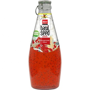 Boisson gazeuse thaïlandaise 290ml saveur ananas boisson aux graines de basilic - Product Image 6