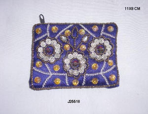 Portamonedas bordados de último diseño disponibles en otros colores también Portamonedas bordado hecho a mano en todos los colores - Product Image 2