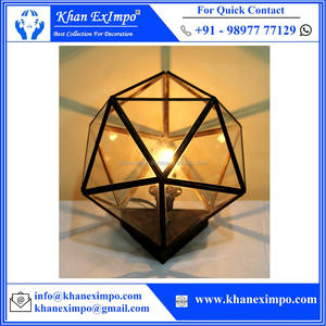 Lámpara colgante Retro Para LOFT, luz de mesa sencilla de hierro con rombos, nórdica, creativa, geométrica, moderna, para Hotel - Product Image 4