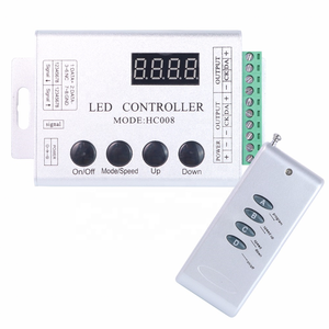 DC12V 4 Phím RF Từ Xa RGB <span class=keywords><strong>LED</strong></span> Khiển HC008 Ma Thuật Giấc Mơ Màu RF 133 hiệu ứng chế độ WS2811 Cho <span class=keywords><strong>LED</strong></span> Strip ánh sáng - Product Image 1