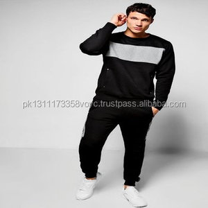 Chándal ajustado para hombre, con Panel de pecho y contraste - Product Image 1