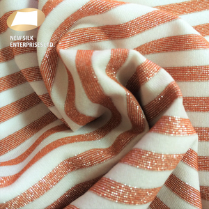Argent métallique lurex tissu extensible en nylon pour la lingerie - Product Image 4