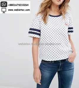 Blusa y Tops elegantes con estampado Allover para mujer - Product Image 1