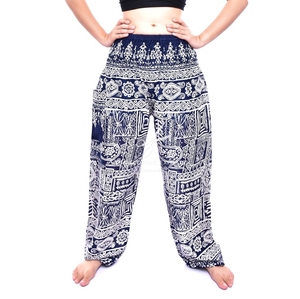 Pantalones bombachos tailandeses, pantalones bombachos con cintura elástica, pantalones de Yoga - Product Image 4