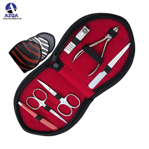 Kit profesional de manicura y pedicura para el cuidado de las uñas con cortaúñas para dedos y dedos de los pies, tijeras para hombres y mujeres, juego de aseo para pies - Product Image 4