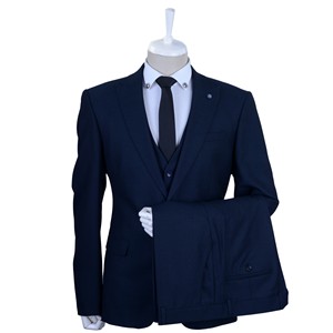 Nouveau design de costume trois pièces à poitrine pour hommes d'affaires sur mesure pour mariage et affaires - Product Image 6