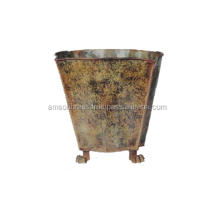 Maceta de Metal decorativa maceta grande y maceta para la venta maceta de Metal de alta calidad jarrón martillado decorativo - Product Image 4