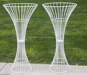 Soporte de flores redondo Soportes de flores de metal dorado baratos Centros de mesa de plomo de camino de boda Ceremonia Soporte floral Decoración de mesa - Product Image 3