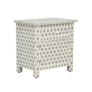 Indien en gros incrusté d'os tiroirs armoire - Product Image 3