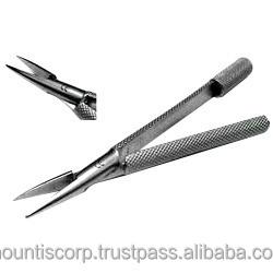 Instrumentos Quirúrgicos Oftálmicos Manuales con Marca Personalizada, Porta-Bisturís Recto, Pinzas para Bisturís de Acero Inoxidable - Product Image 2