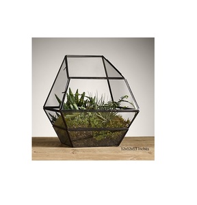 Terrario de cristal geométrico, jarrón de mesa estilo Art Deco para el hogar, oficina, decoración de boda para estilo Ins - Product Image 1