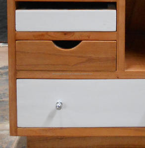 Meubles rétro Mindi tables de chevet multi-tiroirs-Mobilier Indonésie - Product Image 5