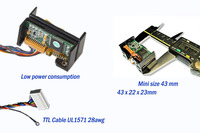 Lecteur de cartes magnétiques MSR ABS, conforme aux normes ROHS ISO7810-7813, triple piste, interface TTL, décodage F/2F, Windows/Linux, portée 0-3m