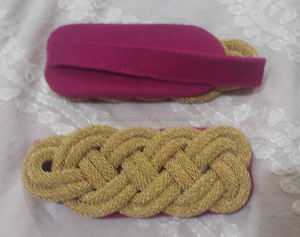 Écussons de broderie unis à la main avec logo personnalisé Accessoires pour uniformes Épaulettes Badges - Product Image 5