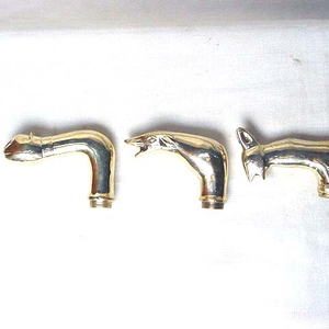 Asas de latón de madera para bastones Figuras de animales de pájaros - Product Image 2