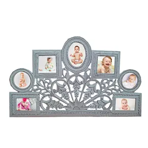 Meist verkaufte hochwertige Holz schnitzerei Baby Family Collage Foto rahmen Tischplatte Display Holz schnitzerei Bilderrahmen