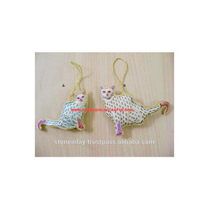 Ornements de Noël suspendus en forme de chat, cadeaux - Product Image 1