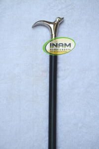 Canne de marche en laiton pour chien, cannes en bois avec embout en caoutchouc pour la randonnée et les activités de plein air - Product Image 4