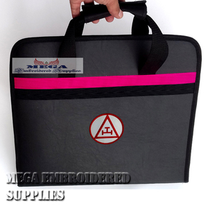 Delantal bordado de masón Premium, tela duradera, cinta de cuero, materiales para punto de cruz y costura, manualidades masónicas - Product Image 4