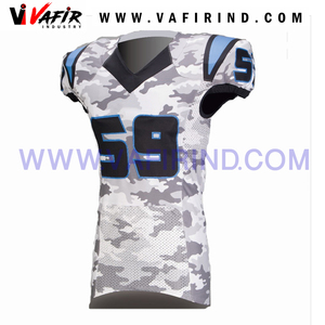 Conjunto de camiseta de fútbol americano de diseño personalizado uniforme impreso por sublimación transpirable - Product Image 5