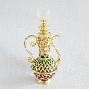 12ml 4ml Arabic vàng kim loại chai nước hoa chai thủy tinh tinh dầu bơm lại attar chai #5613 - Product Image 4