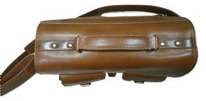 Porte-documents pour ordinateur portable en cuir véritable de style vintage pour hommes Organisateur de sac rigide avec sangle réglable pour le travail - Product Image 4