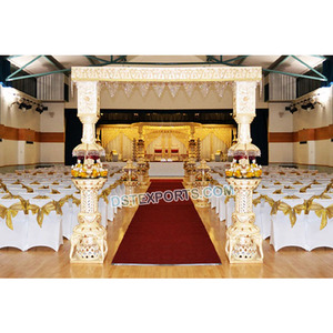 Mariage Ganesha pilier porte de bienvenue mariage concepteur porte d'entrée fibre deux piliers porte de bienvenue USA - Product Image 1