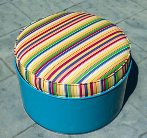 Meilleur prix écologique de haute qualité Tabouret de batterie contemporain en fer et cuir avec taille personnalisée - Product Image 3