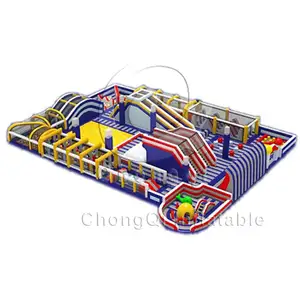 Opblaasbare Enorme Trampoline Indoor Amusement Thema Park Opblaasbare Fun Park Te Koop