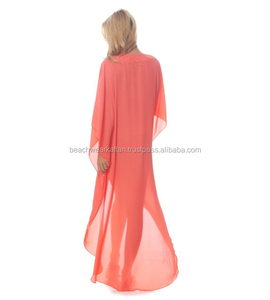 Skin Friendly Girl's Wear Rayon <b>Poncho</b> Kaftan Beach Cover Ups Caftan in Wholesale Rate - Product Image 2