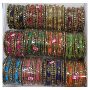 Últimos Conjuntos de Brazaletes de Hilo de Seda Indio, Elegantes Brazaletes de Hilo de Seda - Product Image 3