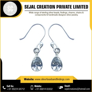 Indian <b>Top</b> Supplier 925 Sterling Silver Gemstone Earrings for <b>Weddings</b> Parties and Gifts - Product Image 3