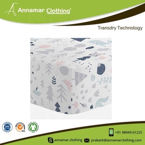 Drap-housse pour berceau avec conception personnalisée imprimé floral coton biologique drap de berceau certifié GOTS - Product Image 5