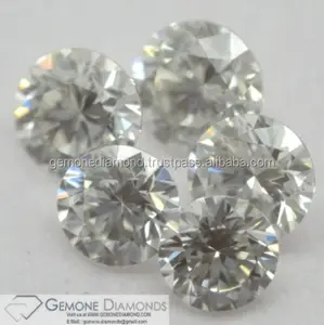 G to H color Full White Genuine Moissanite Round Brilliant Cut from india