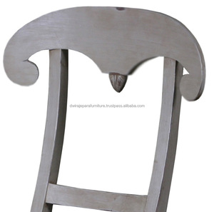 Muebles de Indonesia - Silla de Comedor Estilo Shabby Chic Francés - Silla de Caoba - Product Image 4