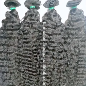 DEEP CURLY INDIAN HAIR WEFTING VIRGIN HUMAN HAIR