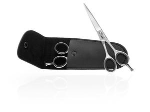 Tijeras profesionales para el cabello con embalaje de cuero artificial - Product Image 2