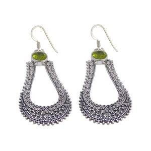 Vintage 925 plata esterlina gota peridoto Natural piedra preciosa oro rosa rodio chapado boda compromiso fiesta joyería para mujer - Product Image 1