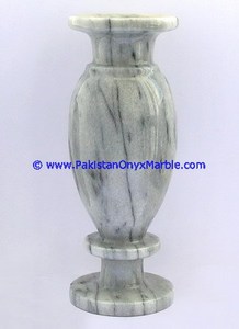 แจกันหินอ่อนออนิกซ์คุณภาพสูง ลายซิอารัต หินอ่อนคาร์ราราสีขาว งานฝีมือจากหินธรรมชาติ - Product Image 3