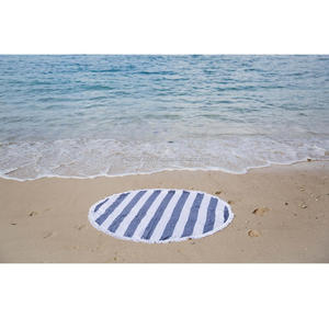Round Peshtemal <b>Turkish</b> <b>Beach</b> Hammam <b>Towel</b> - Black and White RPT Collection Round Peshtemal Popular <b>Towels</b> - Product Image 2