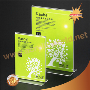 A5 support de menu en acrylique en forme de V/support de signe en acrylique en forme de V/support de menu support de signe de menu - Product Image 6