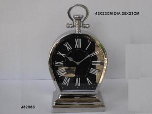 Horloge de table en métal de style vintage de décoration intérieure de qualité antique avec cadran noir calendrier d'affichage à aiguilles de Quartzneedle pour la décoration de la maison - Product Image 6