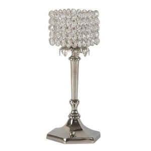 Bougeoir en métal avec cristal votif dans un nouveau LOOK, bougeoir pour décoration de mariage et d'événements, nouveaux bougeoirs votifs - Product Image 1