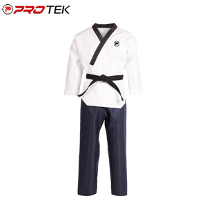 Uniforme de Taekwondo de algodón y poliéster hecho a medida, cómodos conjuntos de ropa de artes marciales para adultos, servicio OEM disponible - Product Image 3