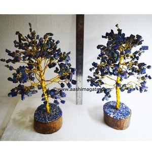 Lapis Lazuli 300 BDS Chakra Pierres Précieuses Arbre Cristal Artisanat Pierres Naturelles Roches Reiki Méditation Minéraux Gemmes Bonsaï Arbre D'argent - Product Image 1